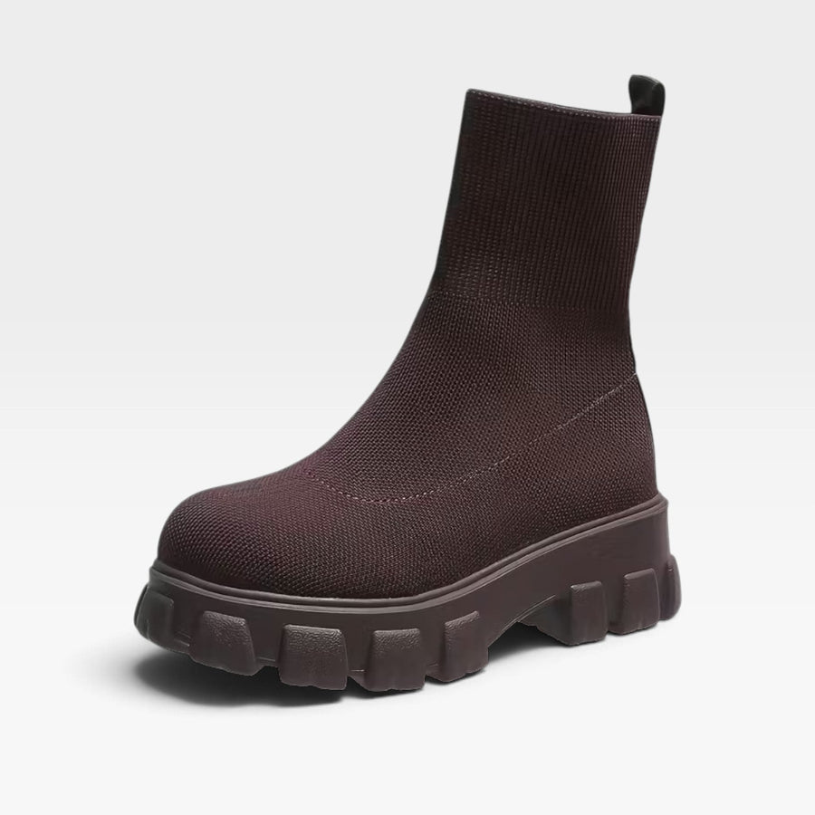 Women's Stretch Mesh Sock Ankle Boots — view 4