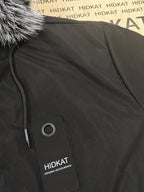Men's fleece-lined hooded parka jacket