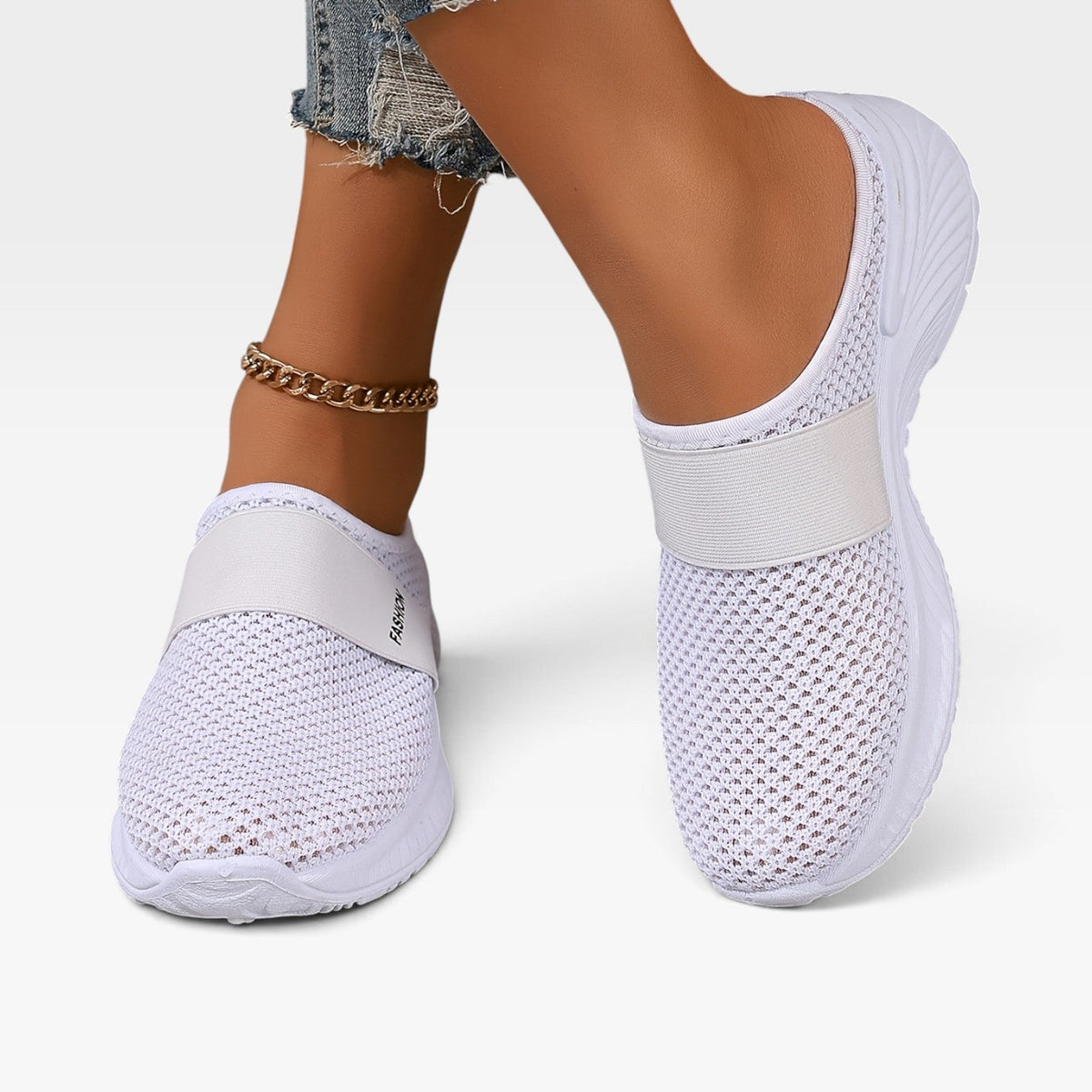 Women's Breathable Mesh Slip-On Trainers — view 4