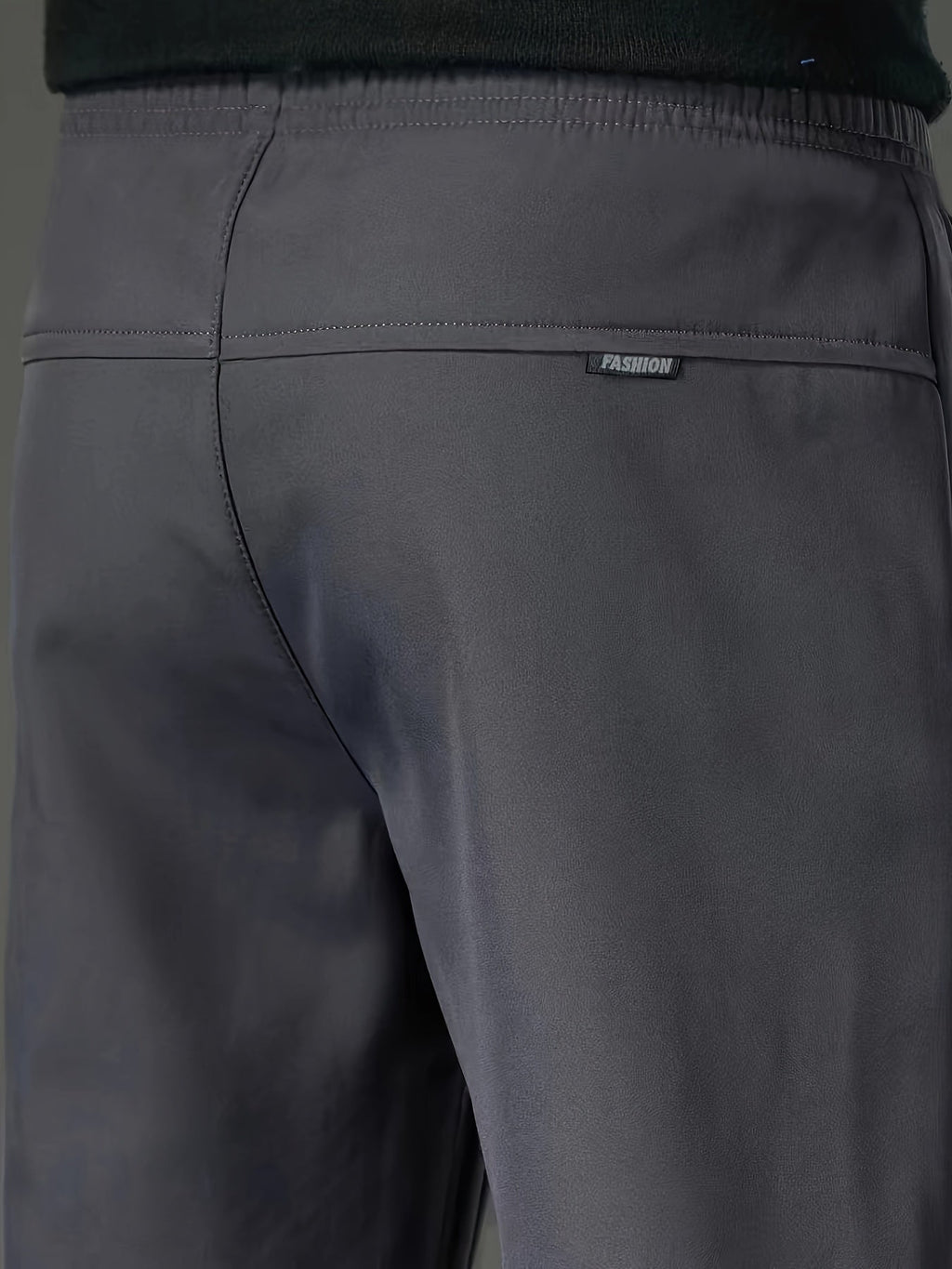 Men's fleece-lined water-repellent drawstring trousers