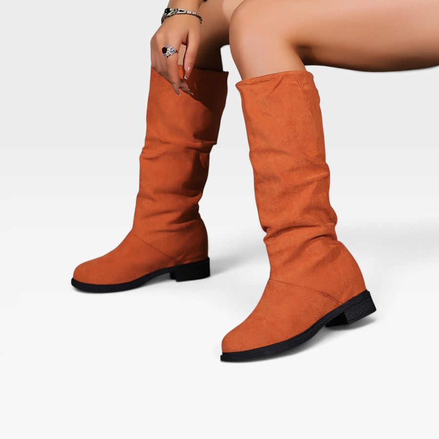 Women's Slouchy Knee-High Suede Boots — view 7