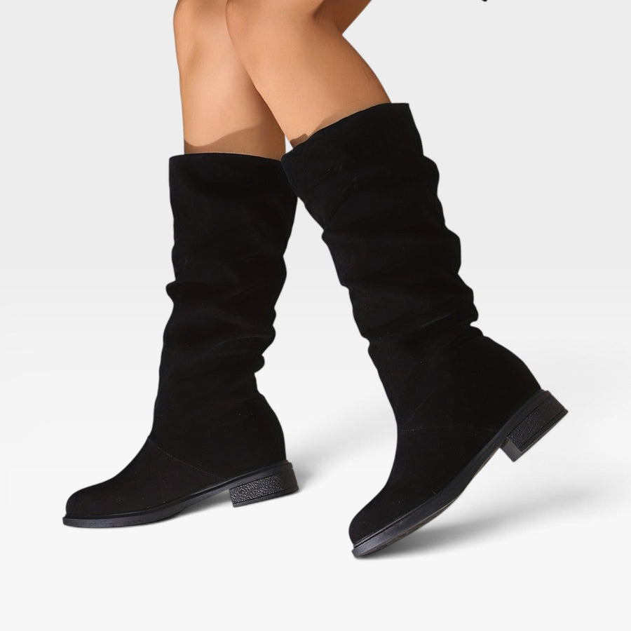 Women's Slouchy Knee-High Suede Boots — view 3