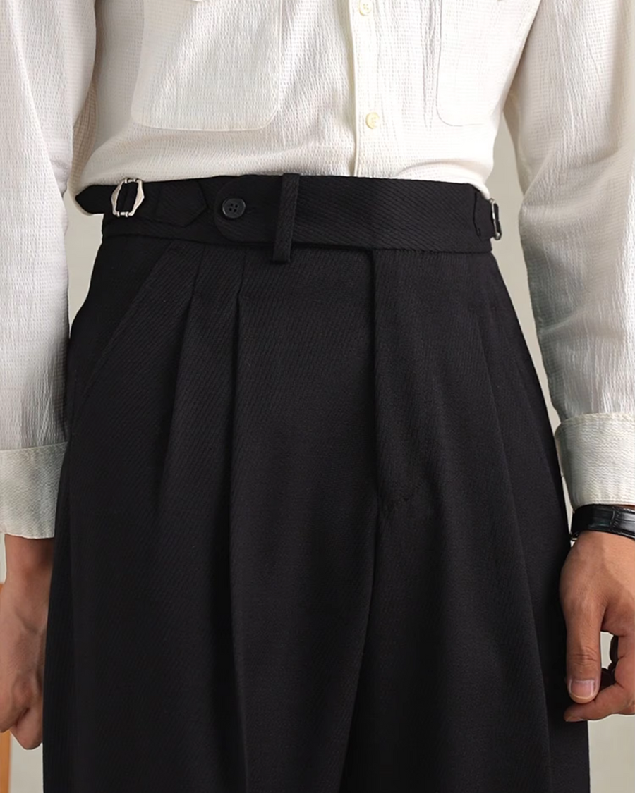 Men's Pleated Gurkha Trousers | Fabio