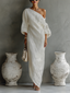 Aurora | Ivory One-Shoulder Flowing Maxi Dress