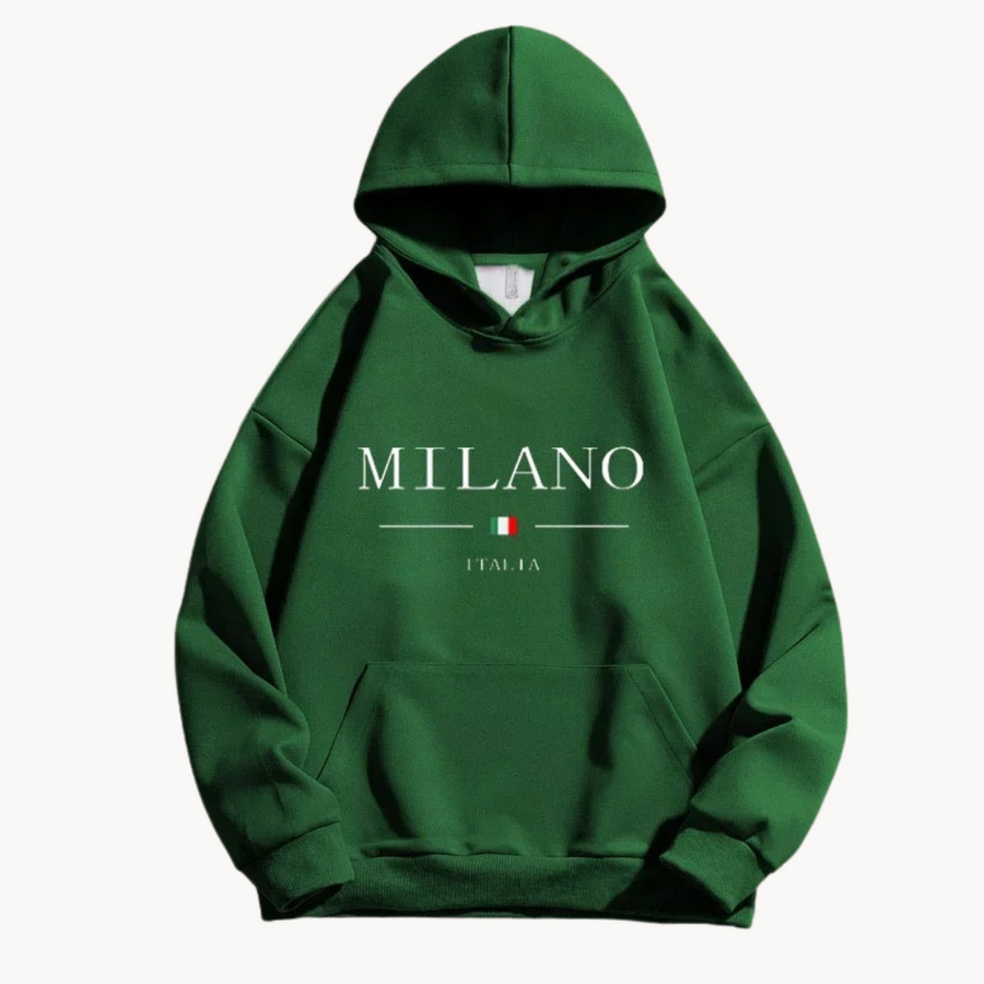 Men's Cotton Pullover Hoodie | Milano