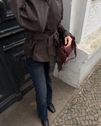 Trench-coat court boxy pour femme | Dartmouth