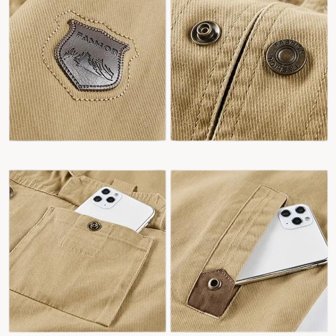 Men's Utility Jacket | Bordeaux