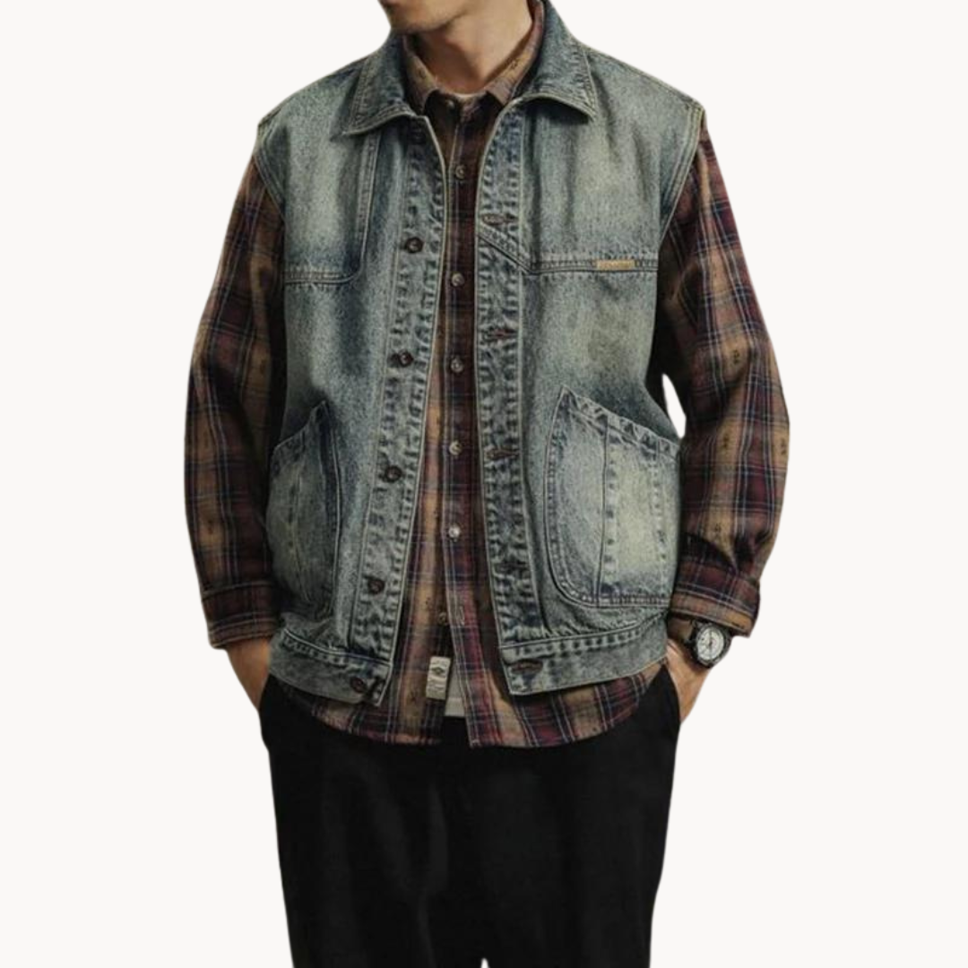 Men's Denim Vest | Claes