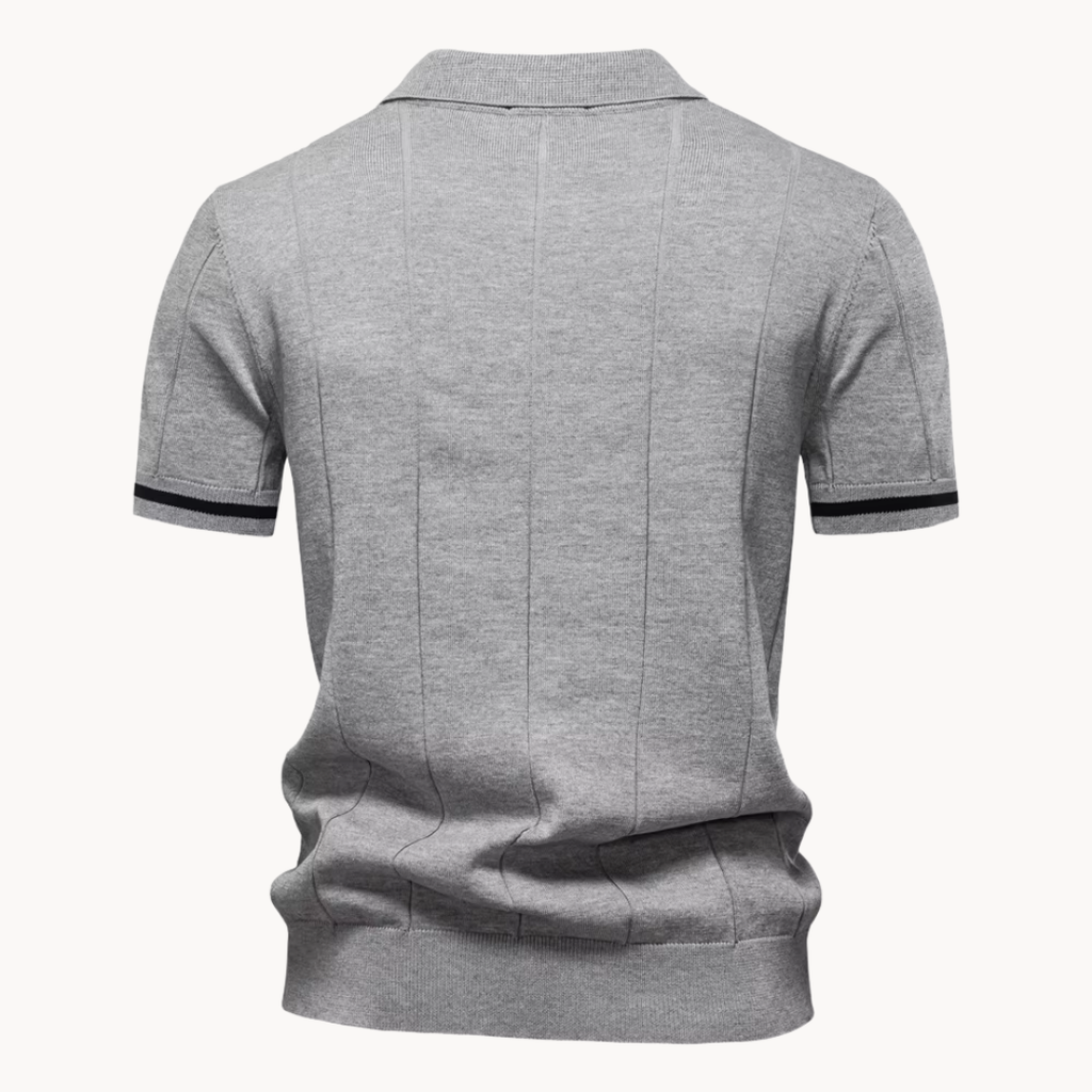 Men's Zip-Collar Polo Shirt | Callahan