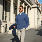 Men's Textured Quarter-Zip Knit Jumper | Corvell