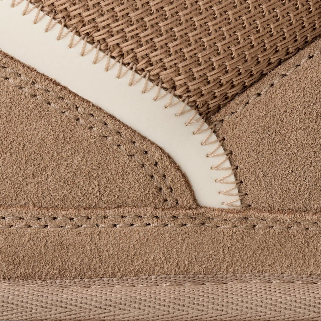 Women's Chunky Suede Trainers with Sheepskin Lining — view 9