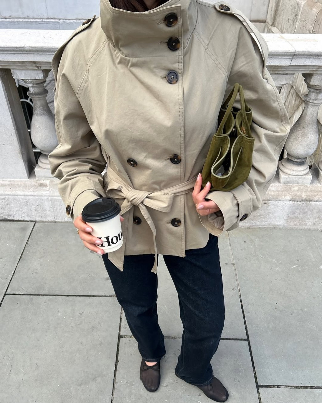 Trench-coat court à ceinture pour femme | Selworthy