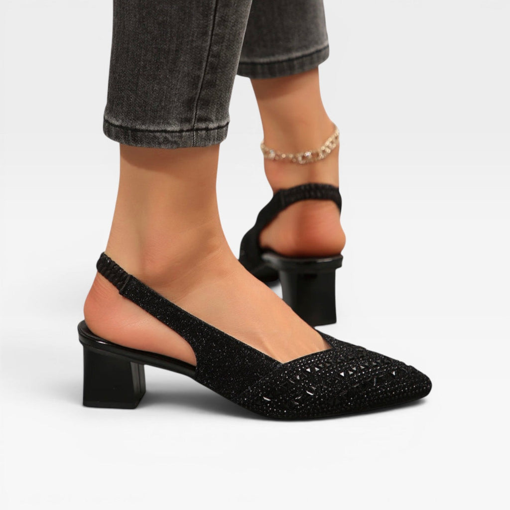 Women's Rhinestone Slingback Court Shoes — view 7