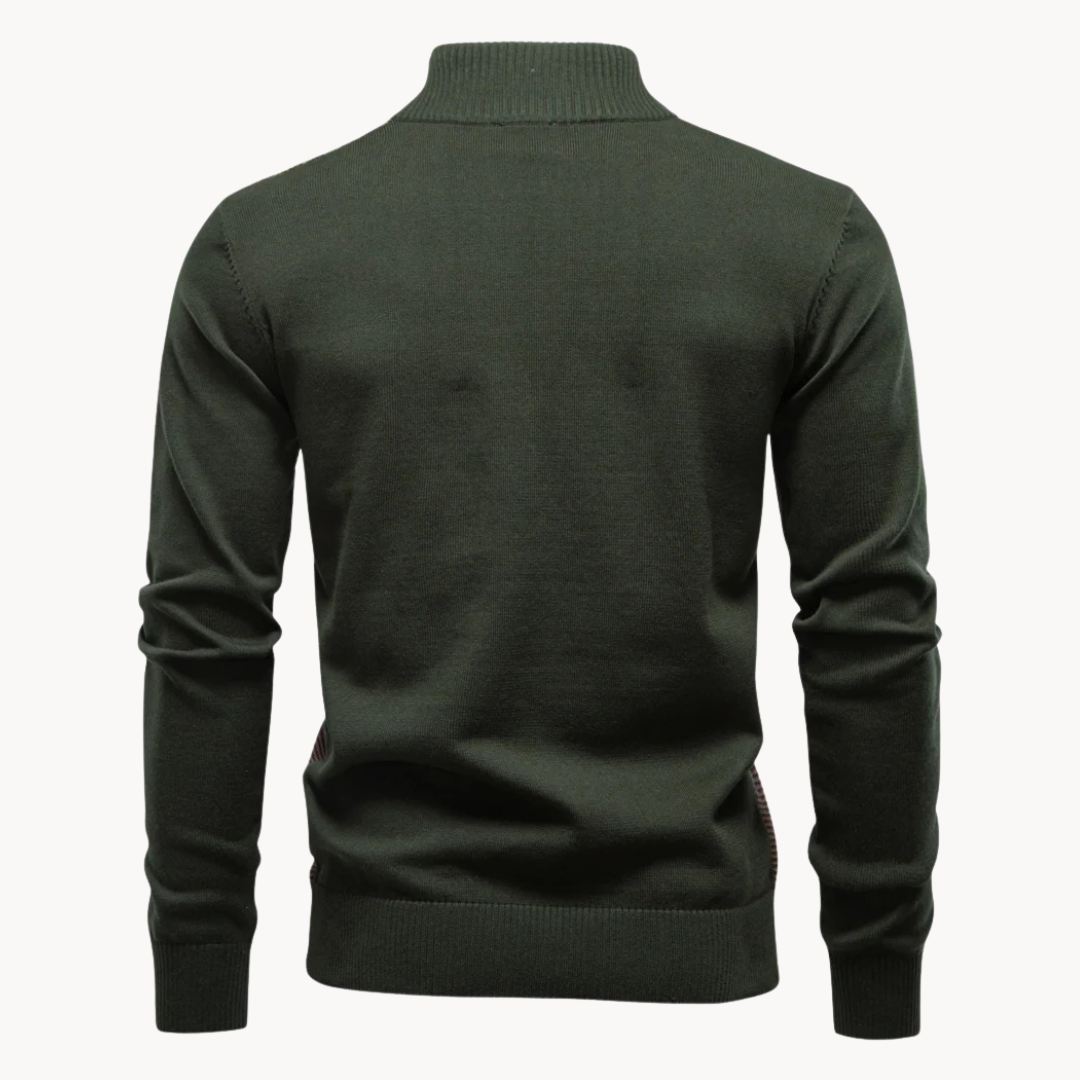 Men's Textured Quarter-Zip Jumper | Lakeside