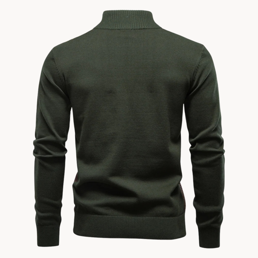 Men's Textured Quarter-Zip Jumper | Lakeside