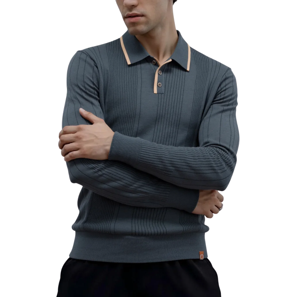 Men's Knitted Polo Shirt | Fletcher