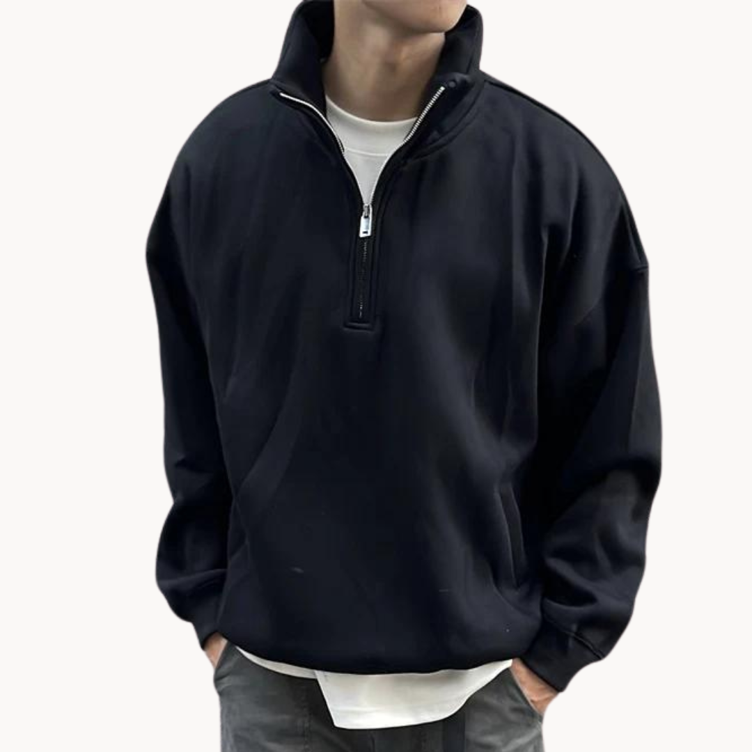 Men's Quarter-Zip Pullover Jumper | Than