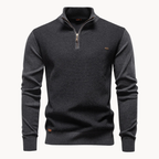 Men's Textured Quarter-Zip Jumper | Lakeside