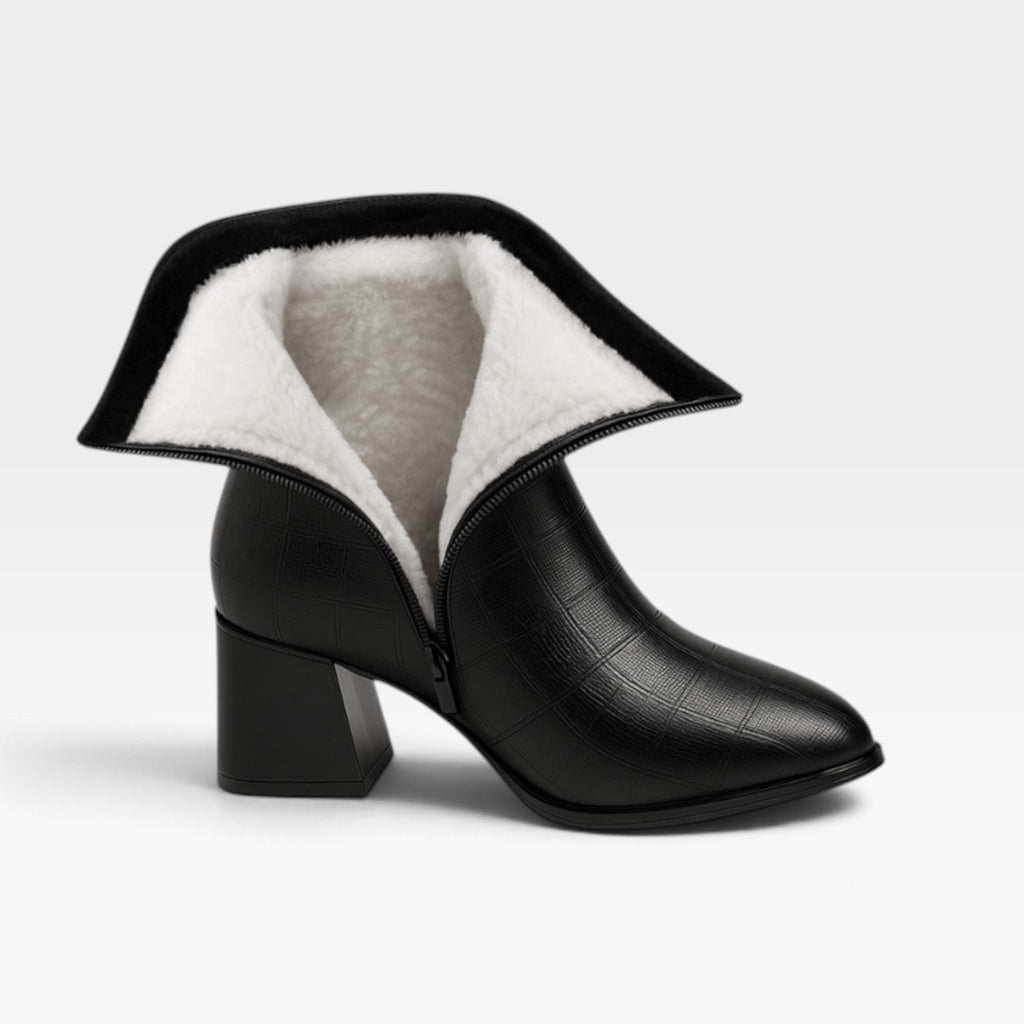 Women's Pointed Toe Leather Ankle Boots — view 2
