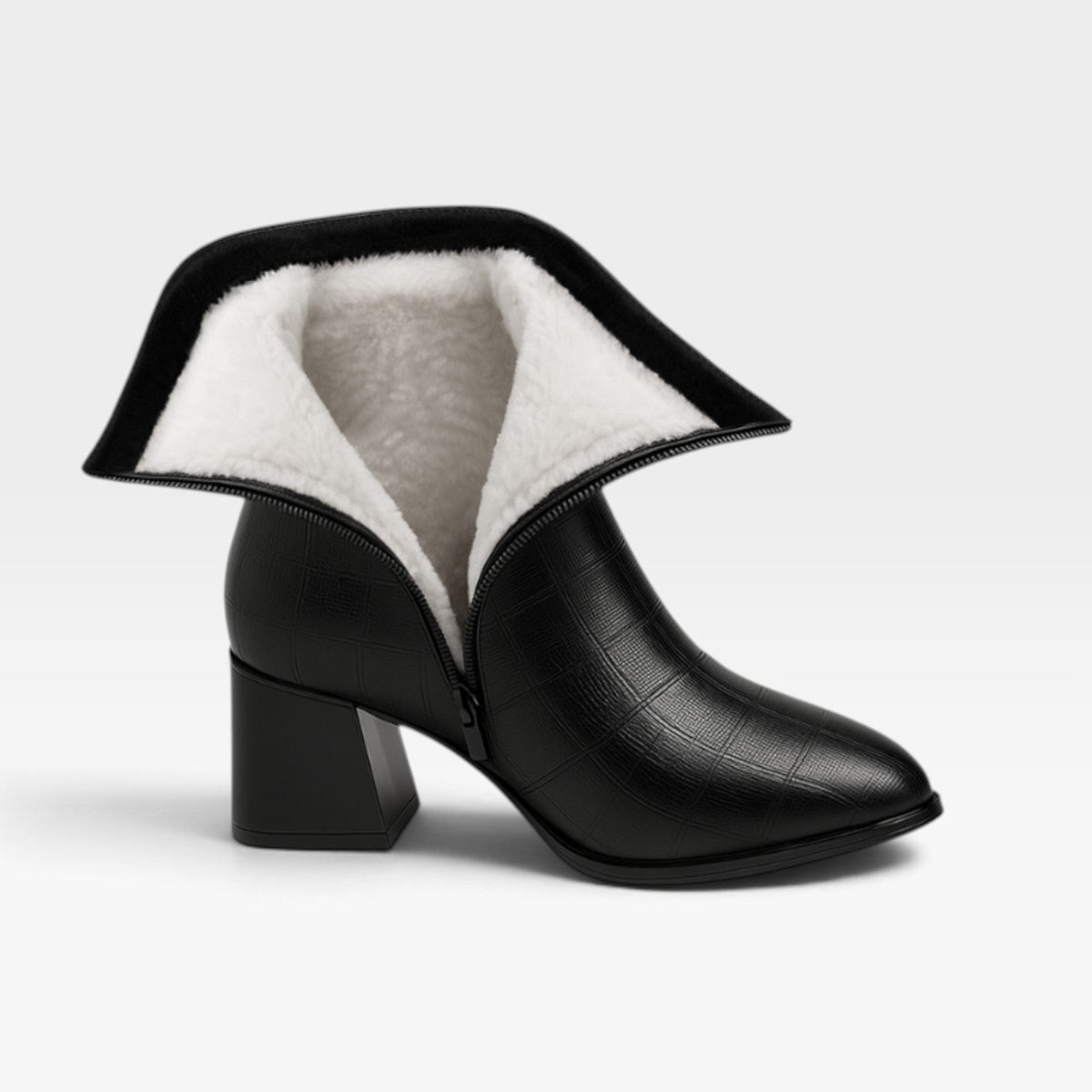 Women's Pointed Toe Leather Ankle Boots — view 2