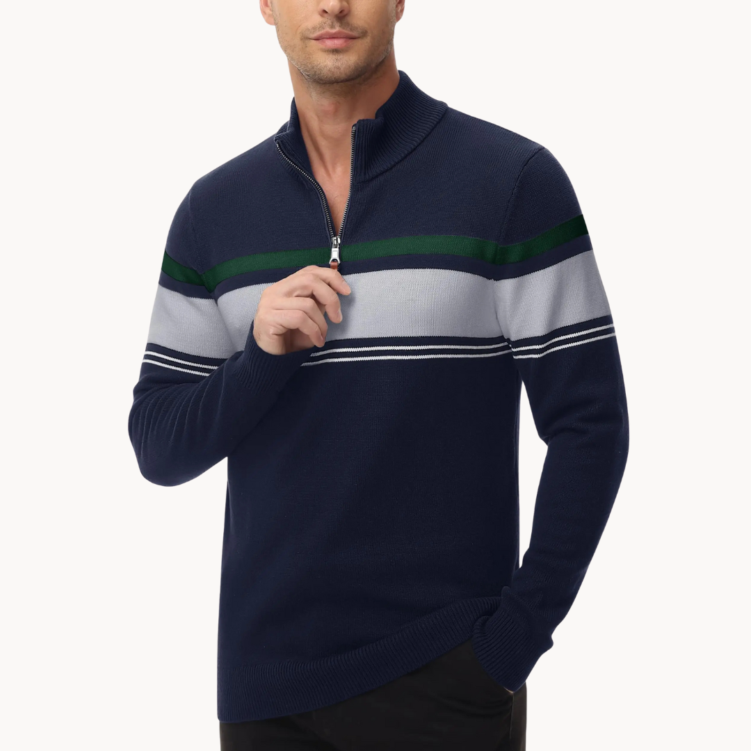 Men's Knitted Quarter-Zip Jumper | Renard