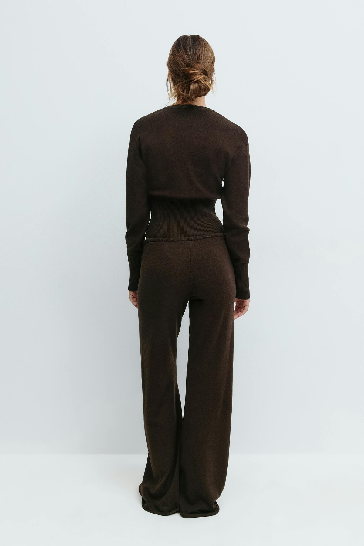 Women's Knitted Cropped Top & Trouser Co-ord Set — view 13