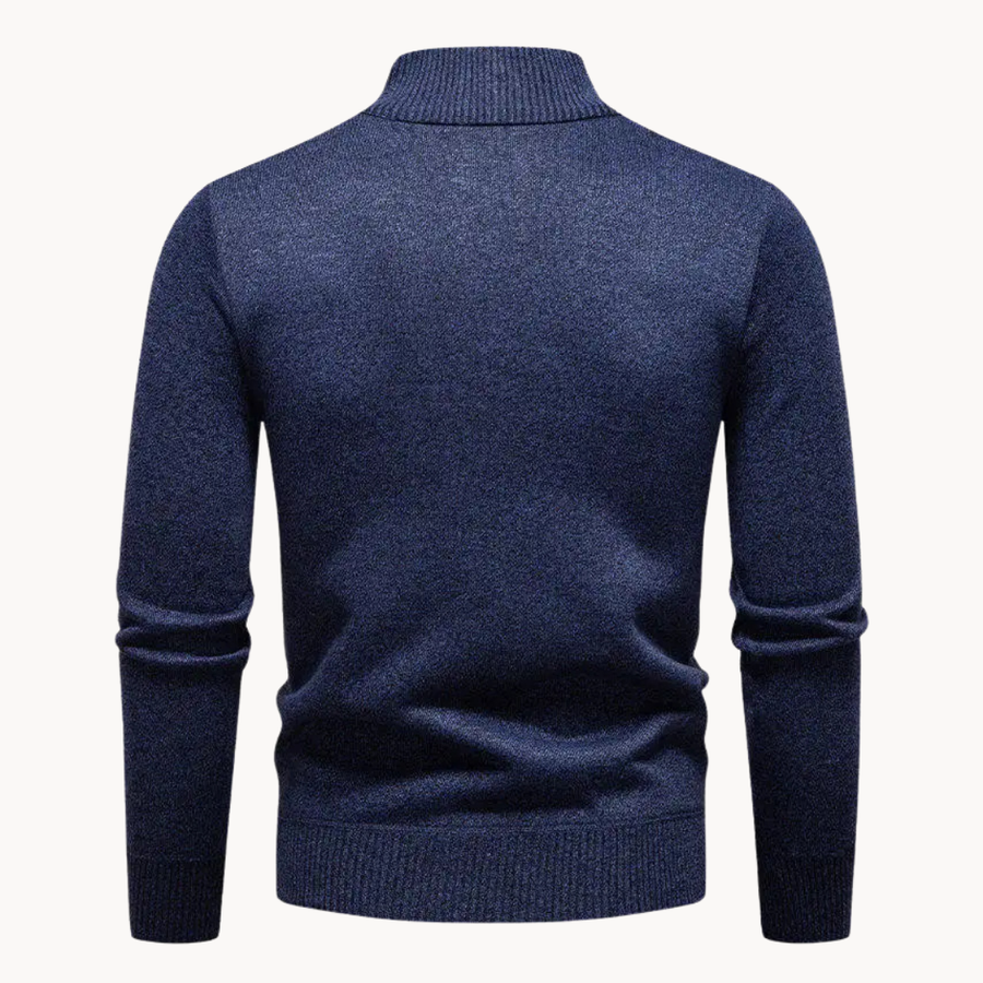 Men's Cable Textured Zip-Up Jumper | Stratton