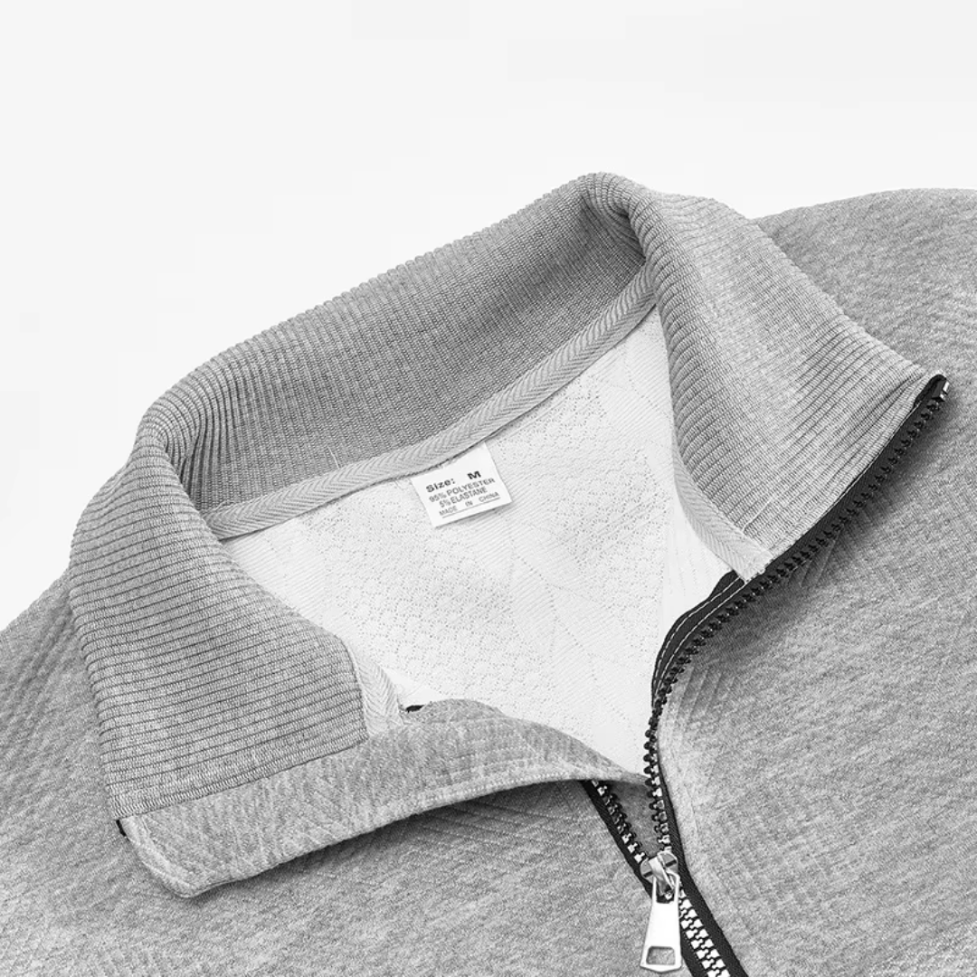 Men's Cable Knit Quarter-Zip Jumper | Callum