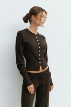 Women's Knitted Cropped Top & Trouser Co-ord Set — view 14