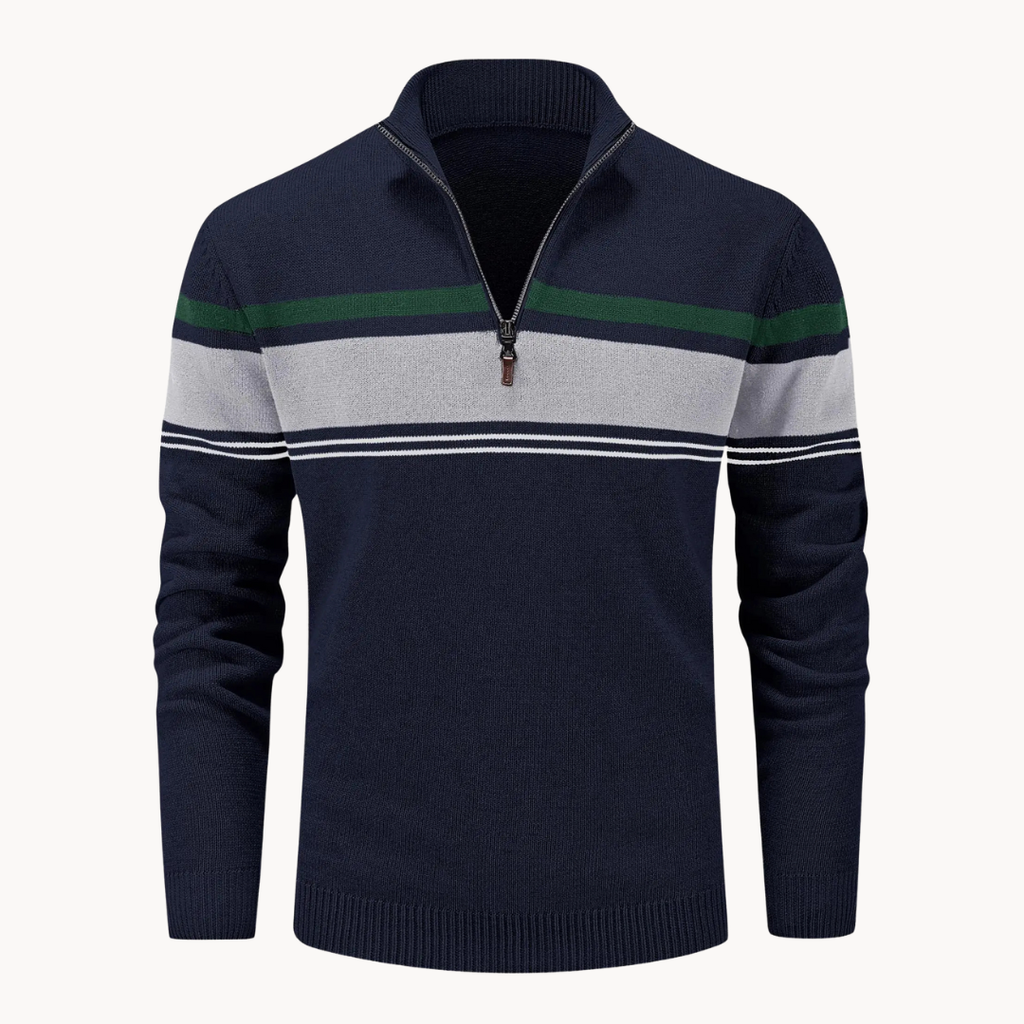 Men's Knitted Quarter-Zip Jumper | Renard