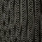Men's Ribbed Knit Zip-Up Polo Jumper | Eldridge