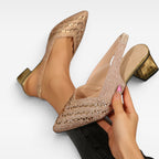Women's Rhinestone Slingback Court Shoes — view 10
