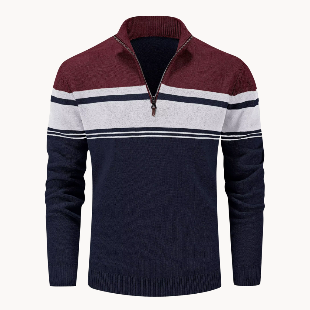 Men's Knitted Quarter-Zip Jumper | Renard