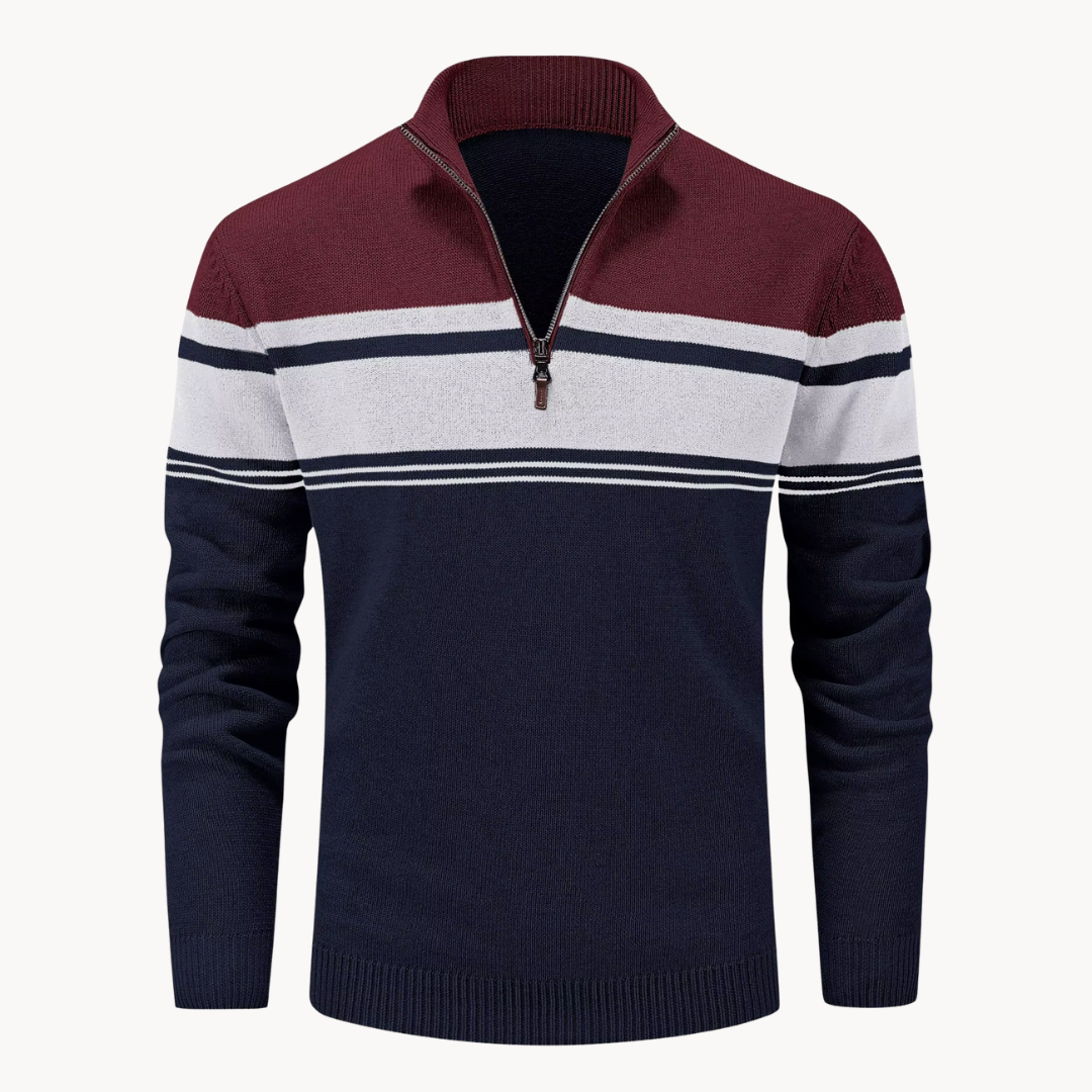 Men's Knitted Quarter-Zip Jumper | Renard