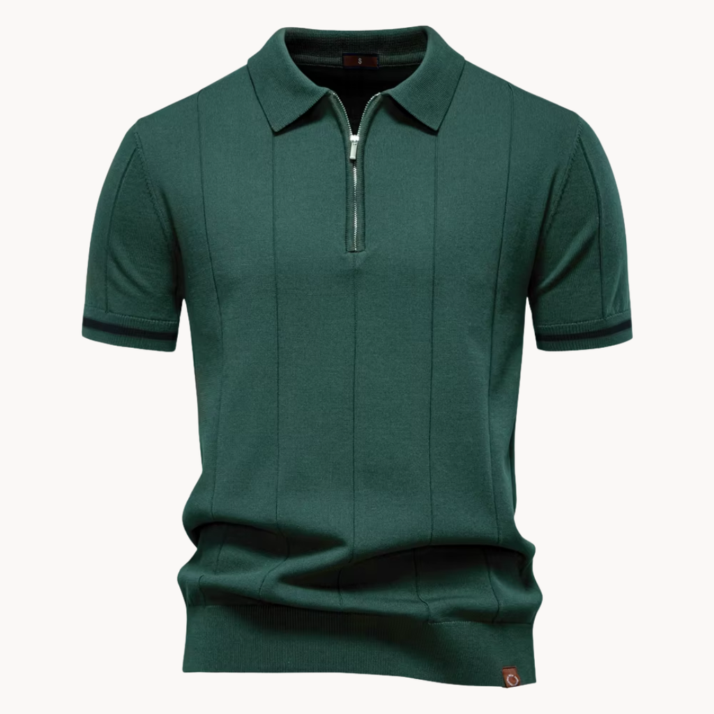 Men's Zip-Collar Polo Shirt | Callahan