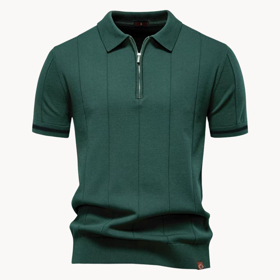 Men's Zip-Collar Polo Shirt | Callahan