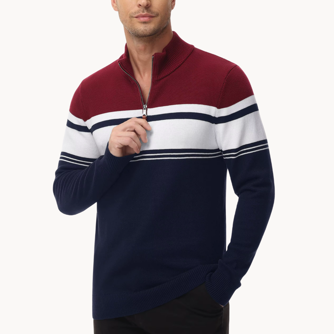 Men's Knitted Quarter-Zip Jumper | Renard