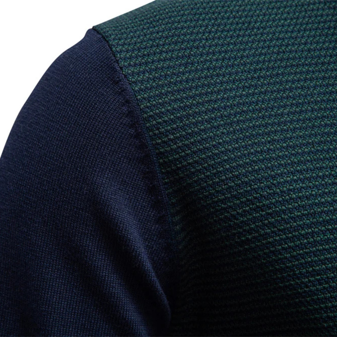 Men's Textured Quarter-Zip Jumper | Lakeside