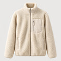 Women's sherpa fleece jacket in Beige | Lurgashall – front view