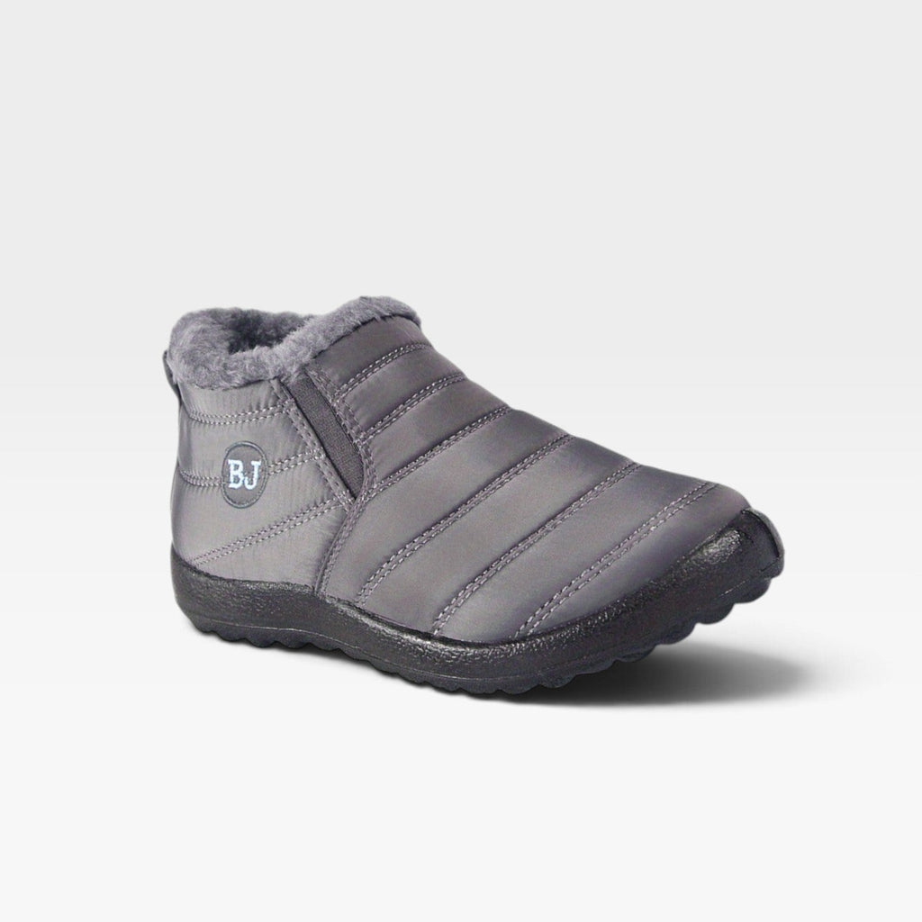 Women's Waterproof Quilted Ankle Boots with Fur Lining