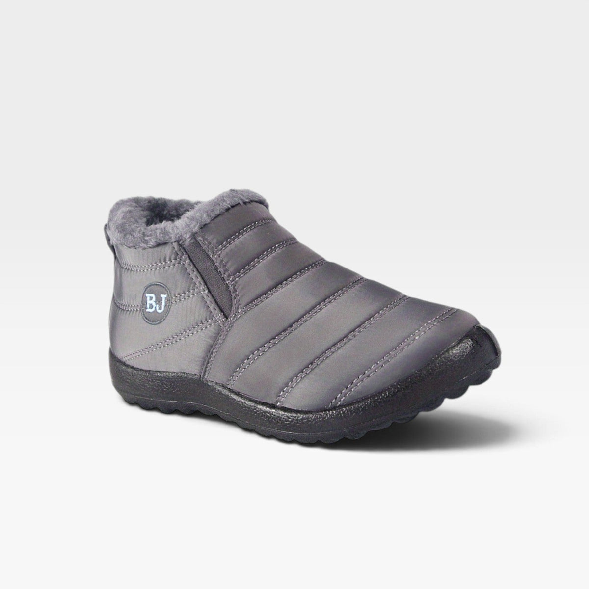 Women's Waterproof Quilted Ankle Boots with Fur Lining