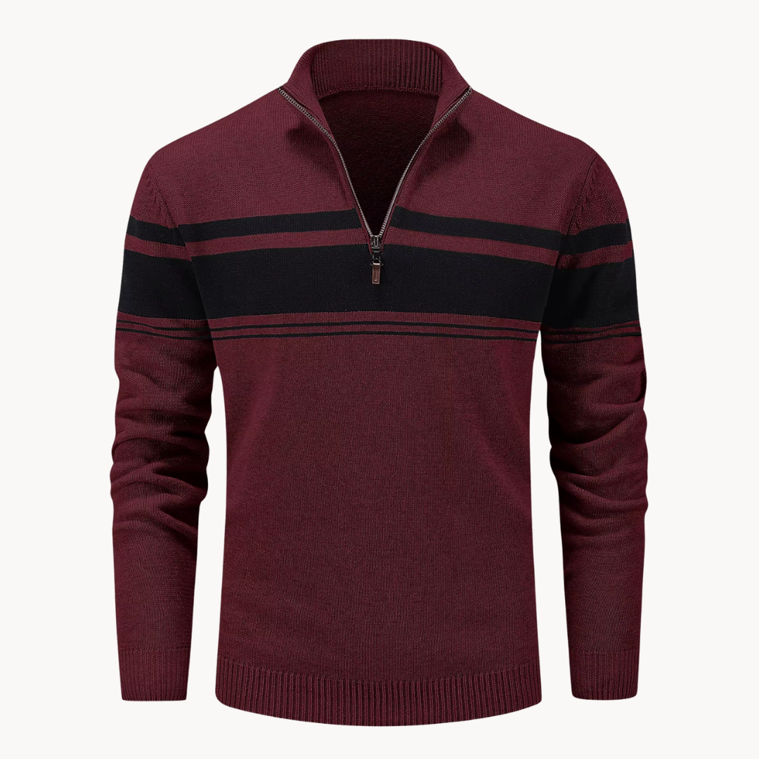 Men's Knitted Quarter-Zip Jumper | Renard