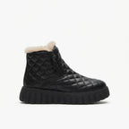 Women's Quilted Faux Fur-Lined Winter Ankle Boots