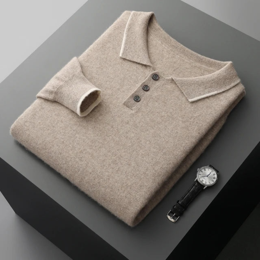 Men's Cashmere Polo Shirt – Amalfi