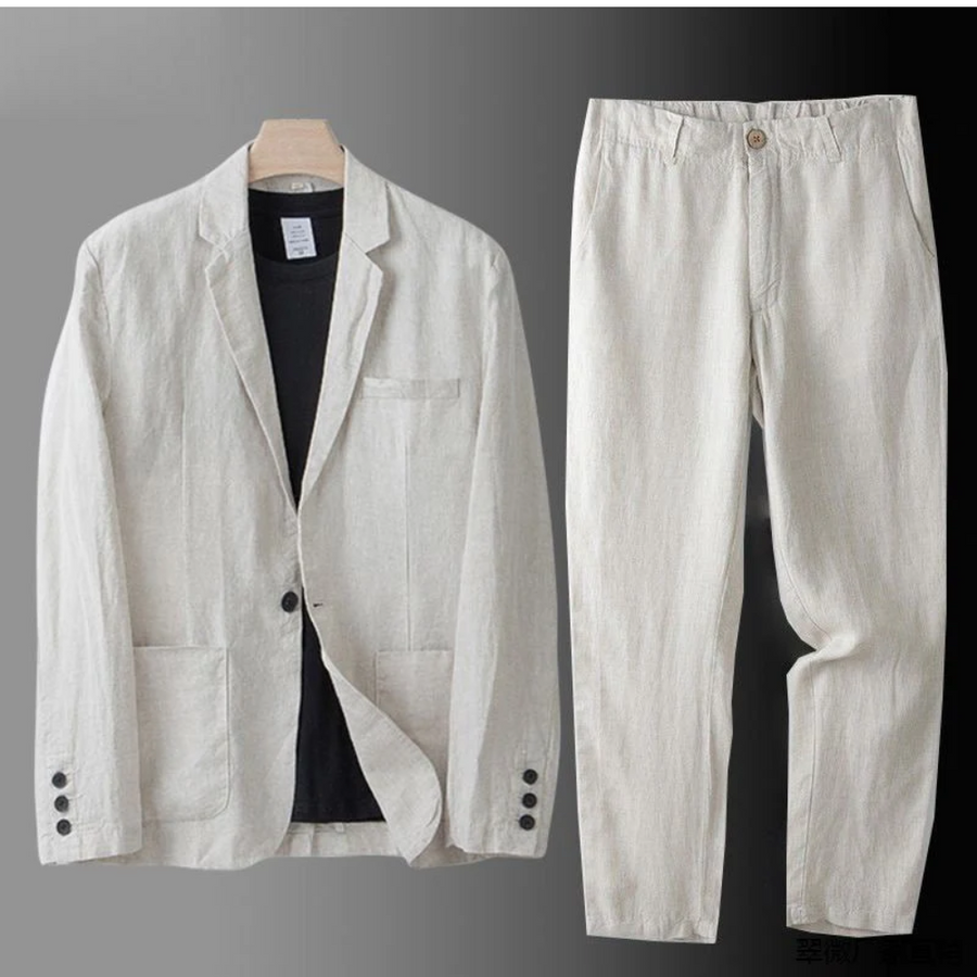 Men's Linen Two-Piece Set – Magnus