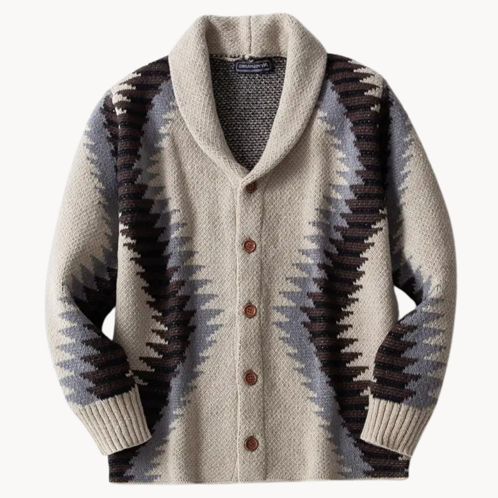 Men's Jacquard Cardigan | Tadeusz