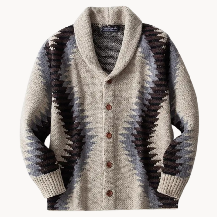 Men's Jacquard Cardigan | Tadeusz