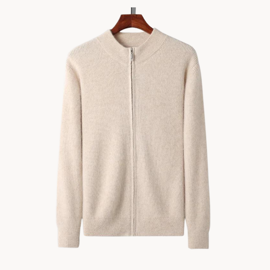 Men's Full-Zip Wool Jumper | Regal