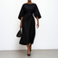 Sandra | SATIN FEEL BATWING SLEEVE MAXI DRESS