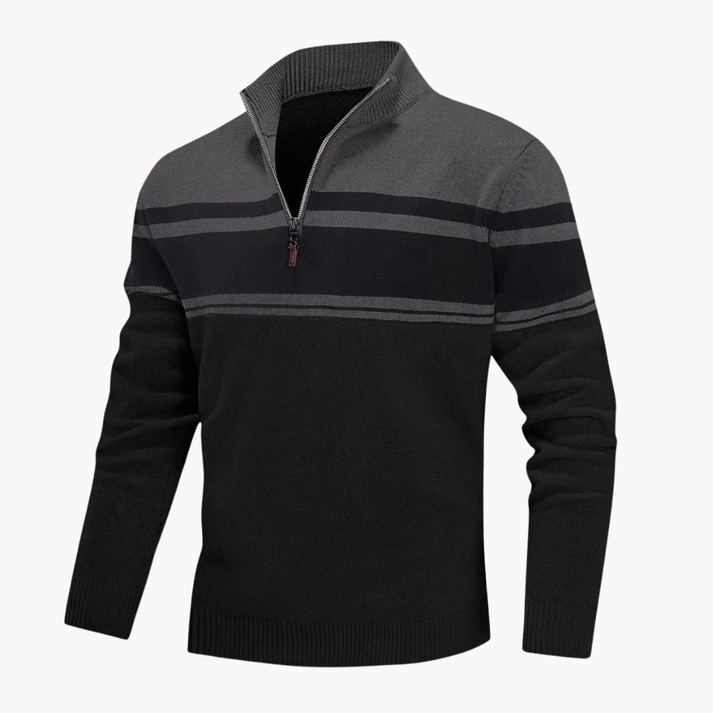 Men's Knitted Quarter-Zip Jumper | Renard